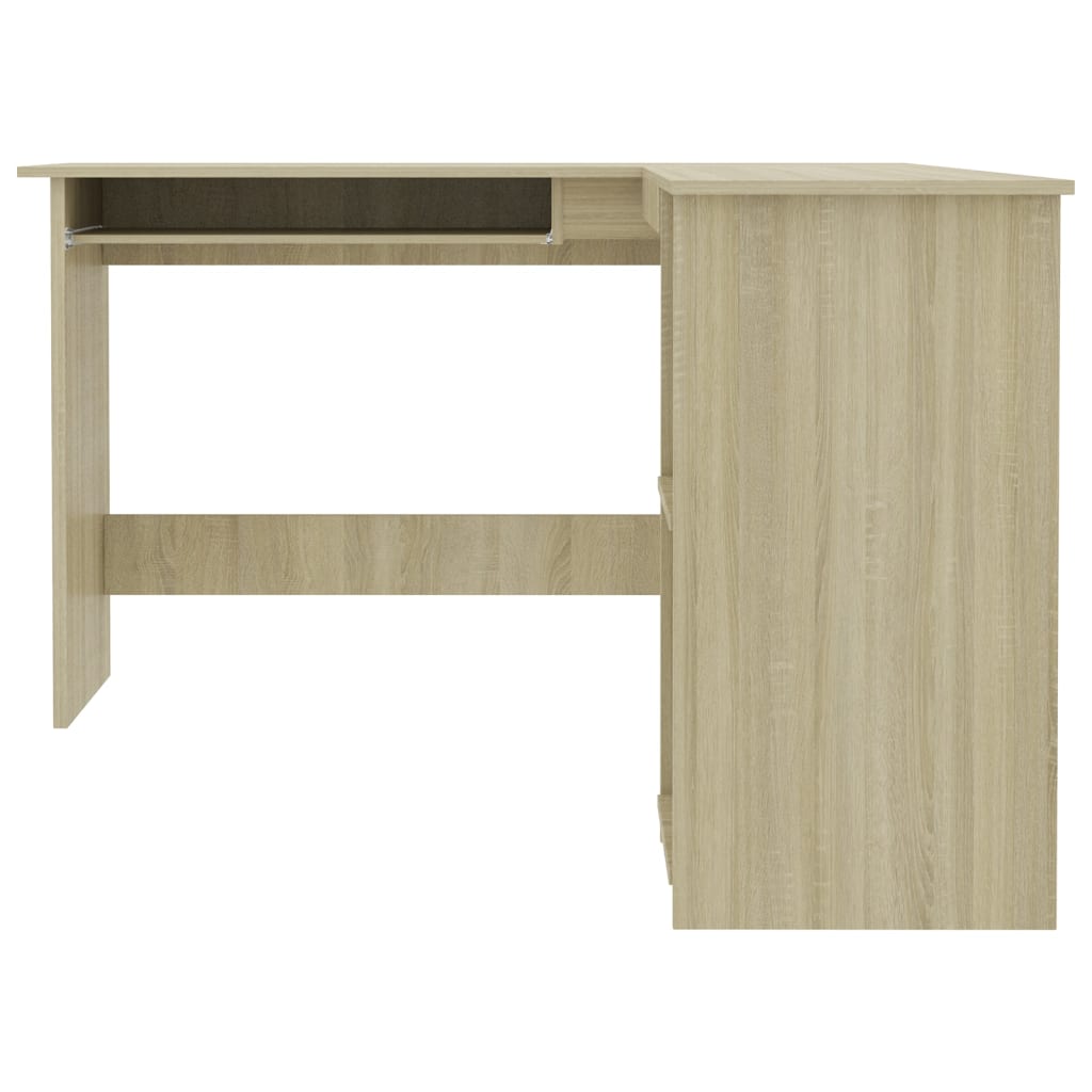 vidaXL Bureau d'angle forme de L Chêne sonoma 120x140x75 cm Aggloméré