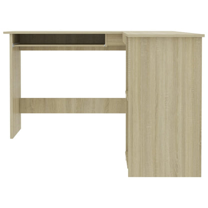 vidaXL Bureau d'angle forme de L Chêne sonoma 120x140x75 cm Aggloméré