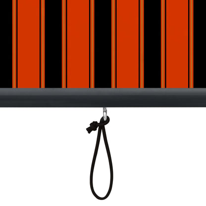vidaXL Store roulant d'extérieur 60x250 cm Orange et marron