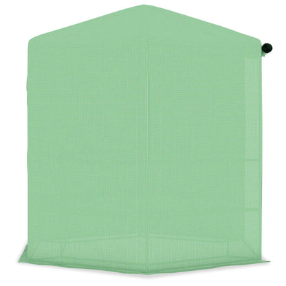 vidaXL Serre avec étagères Acier 227x223 cm