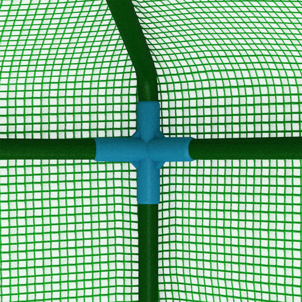 vidaXL Serre avec étagères Acier 227x223 cm