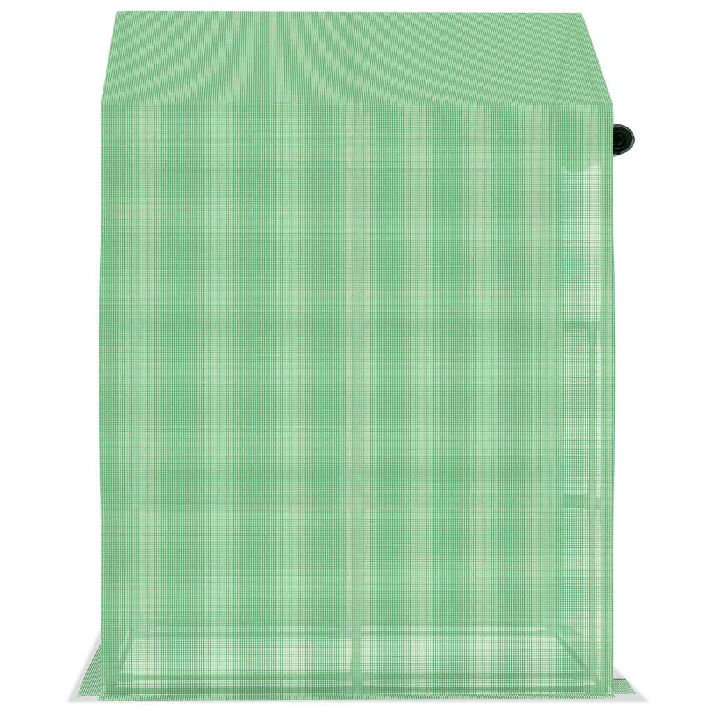 vidaXL Serre avec étagères Acier 143x143x195 cm