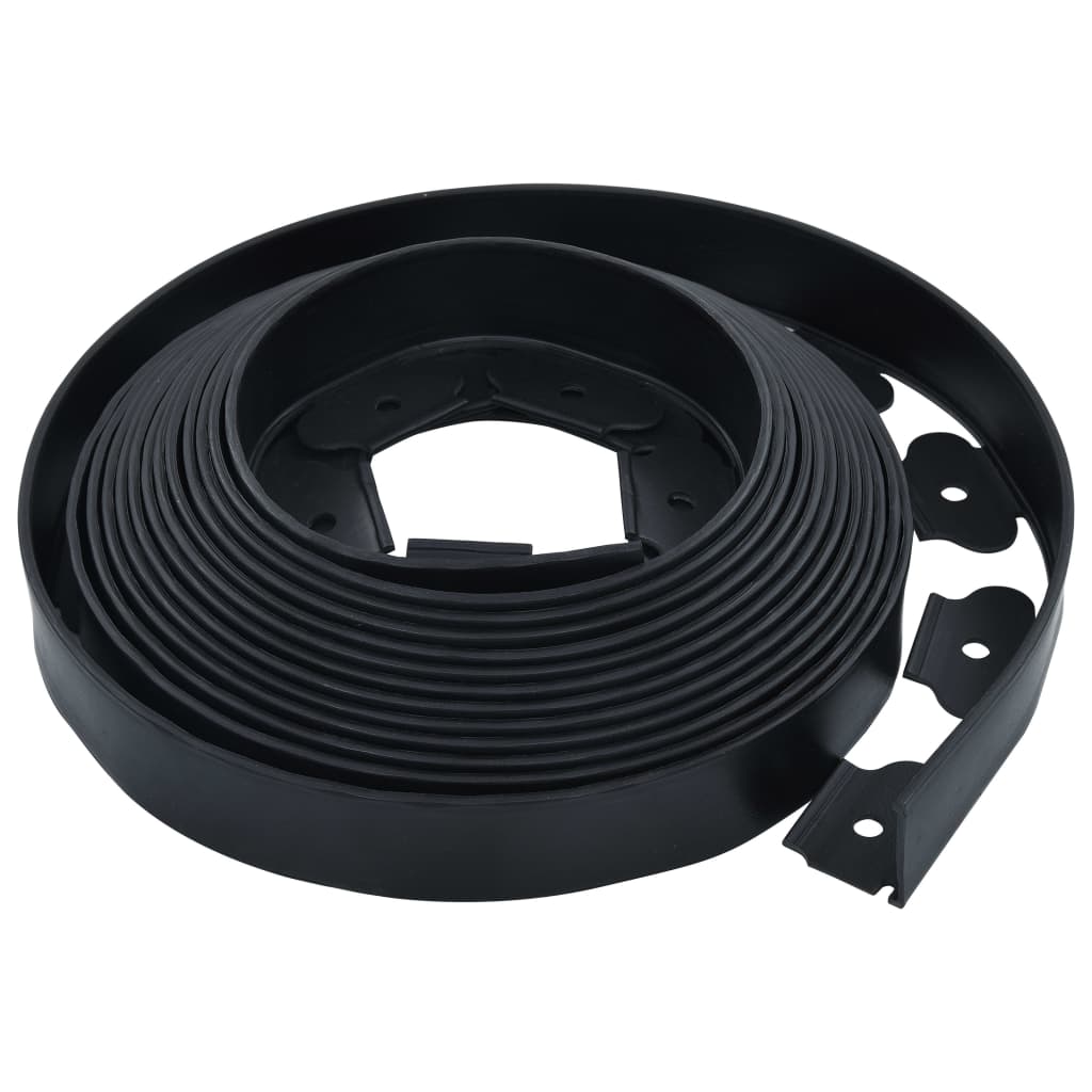 vidaXL Bordure de pelouse flexible avec 30 piquets 10 m 5 cm