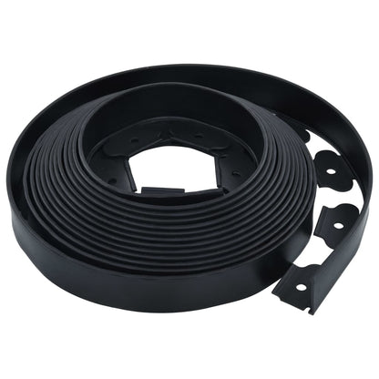 vidaXL Bordure de pelouse flexible avec 30 piquets 10 m 5 cm
