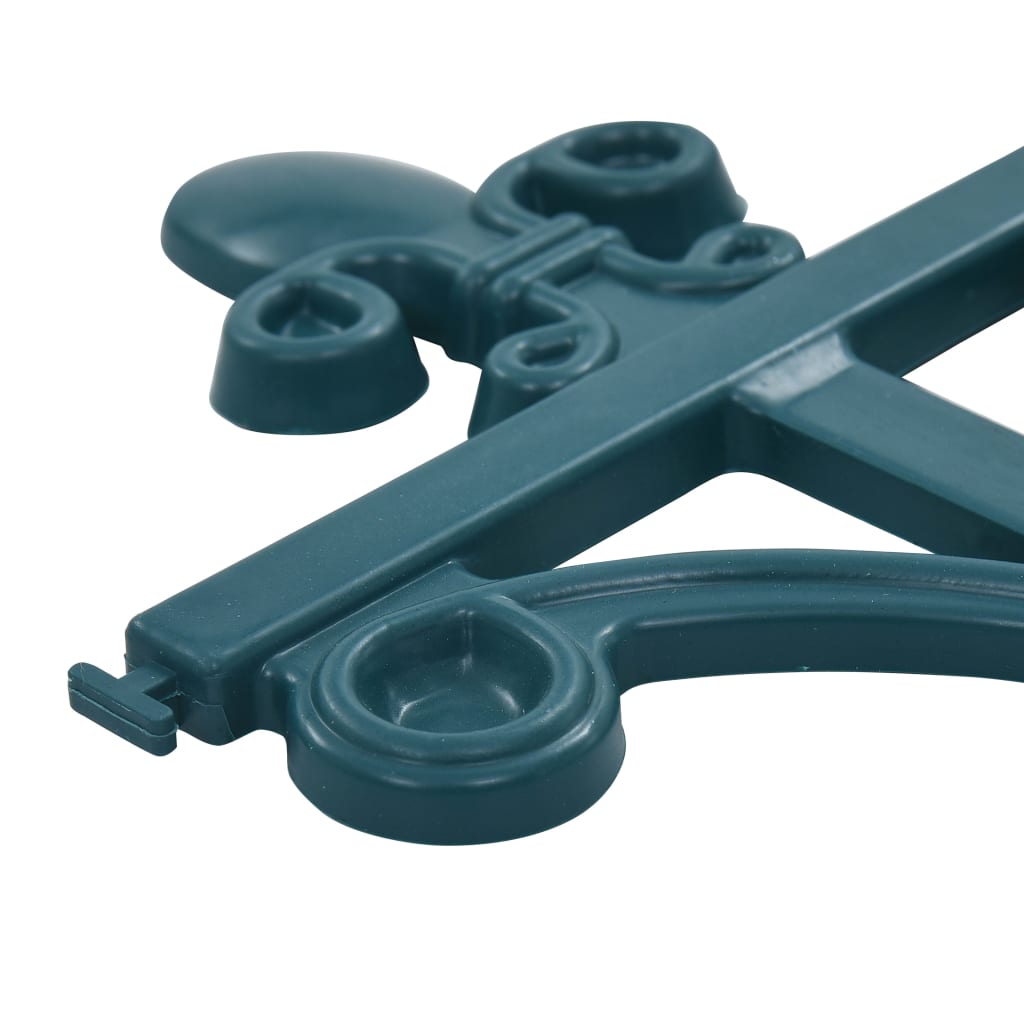 vidaXL Bordures de jardin 16 pcs Vert 10 m PP