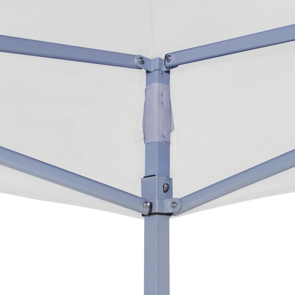 vidaXL Tente de réception pliable professionnelle 3x3 m Acier Blanc