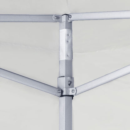 vidaXL Tente de réception pliable avec 2 parois 3x3 m Acier Blanc