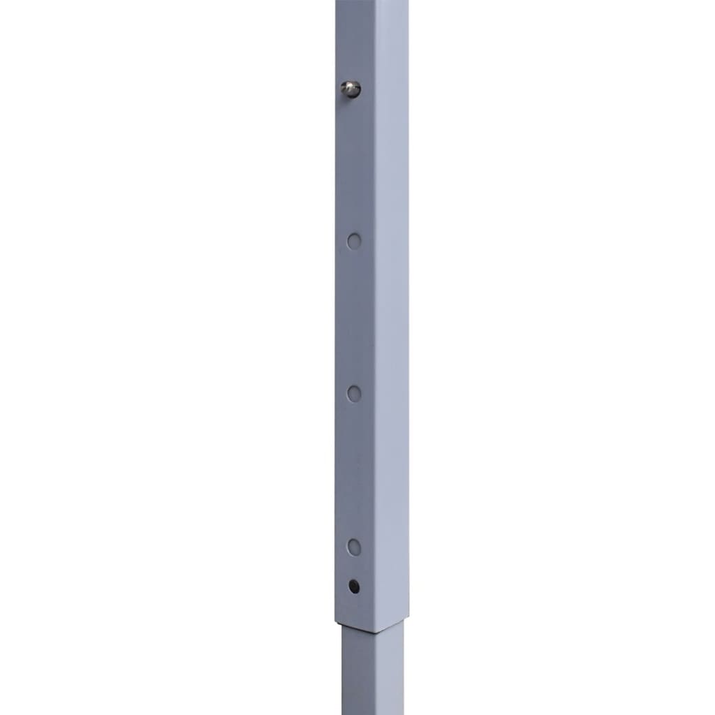 vidaXL Tente de réception pliable avec 2 parois 3x3 m Acier Blanc