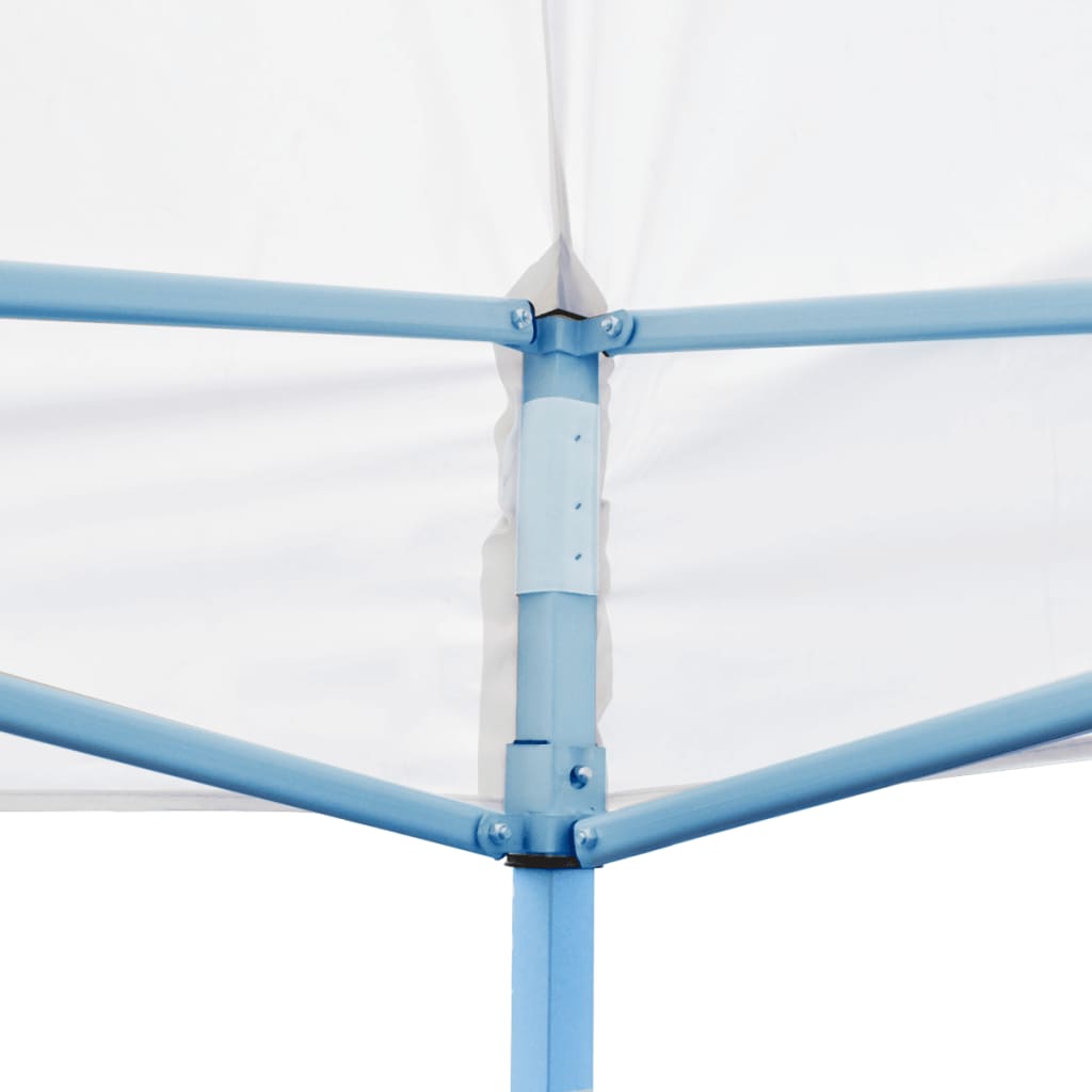 vidaXL Tente de réception pliable avec parois 3 x 6 m Acier Blanc