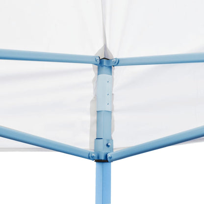 vidaXL Tente de réception pliable avec parois 3 x 6 m Acier Blanc