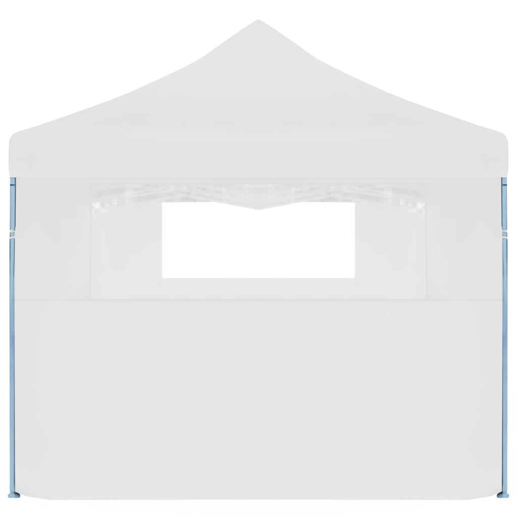 vidaXL Tente de réception escamotable pliable avec 5 parois 3x9m Blanc