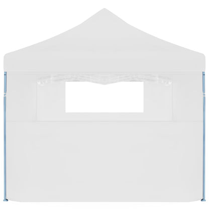 vidaXL Tente de réception escamotable pliable avec 5 parois 3x9m Blanc
