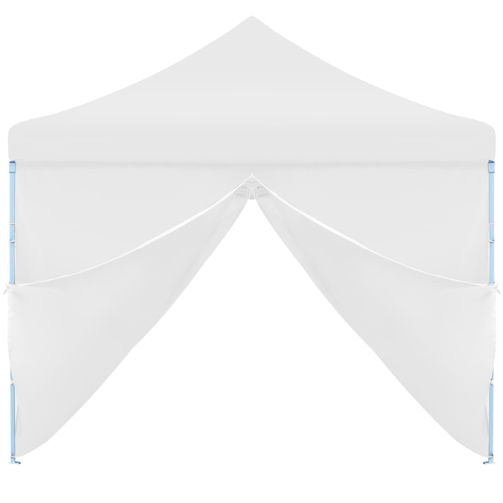 vidaXL Tente de réception escamotable avec 8 parois 3 x 9 m Blanc