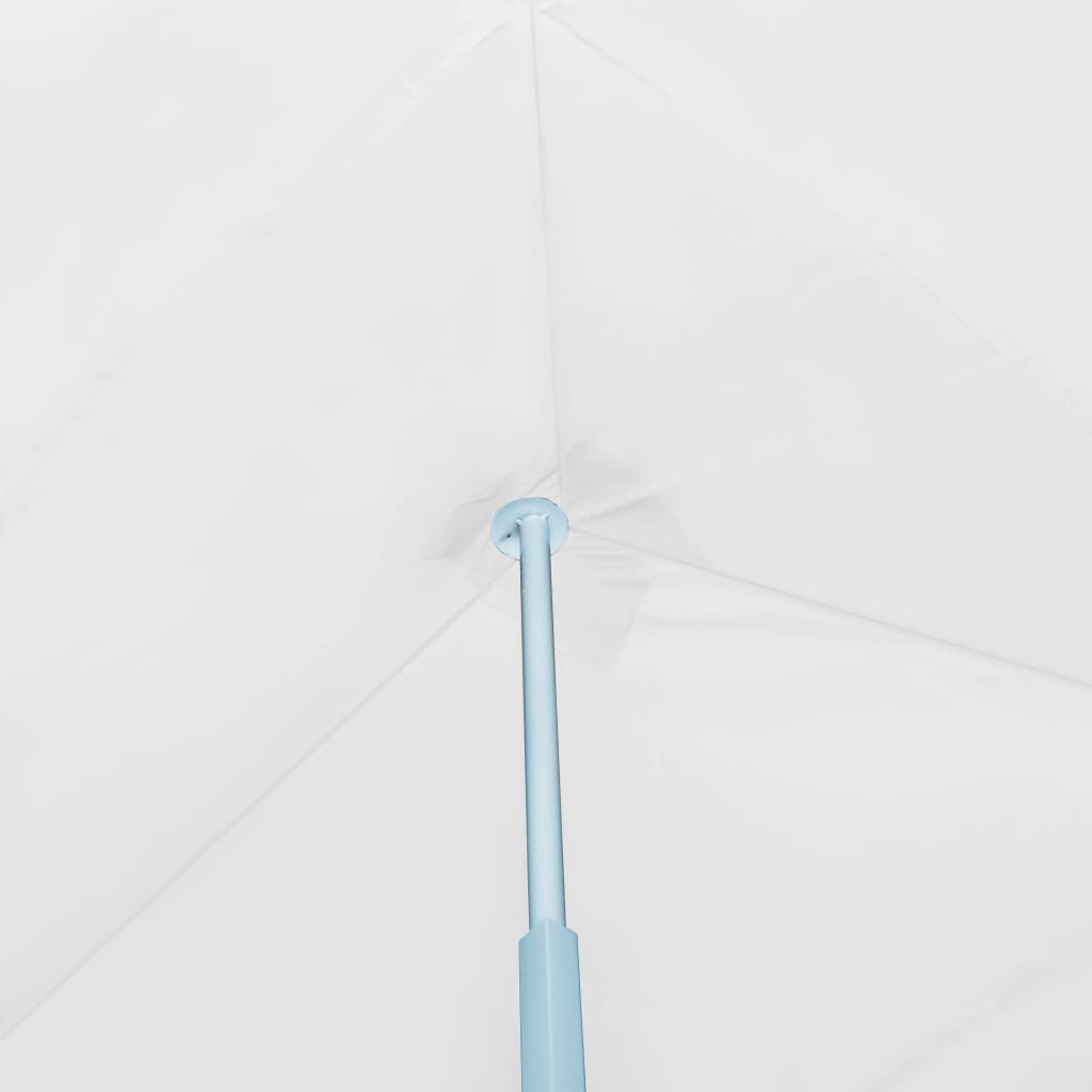 vidaXL Tente de réception escamotable avec 8 parois 3 x 9 m Blanc