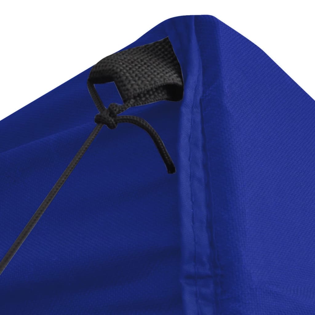 vidaXL Tente de réception pliable avec 4 parois 2x2 m Acier Bleu