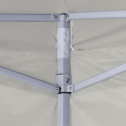 vidaXL Tente de réception pliable avec 4 parois 2x2 m Acier Crème