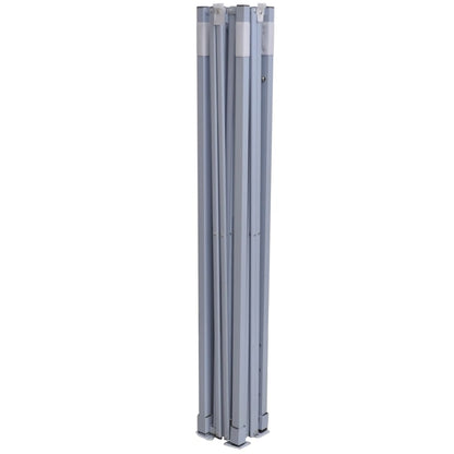 vidaXL Tente de réception pliable avec 4 parois 2x2 m Acier Crème