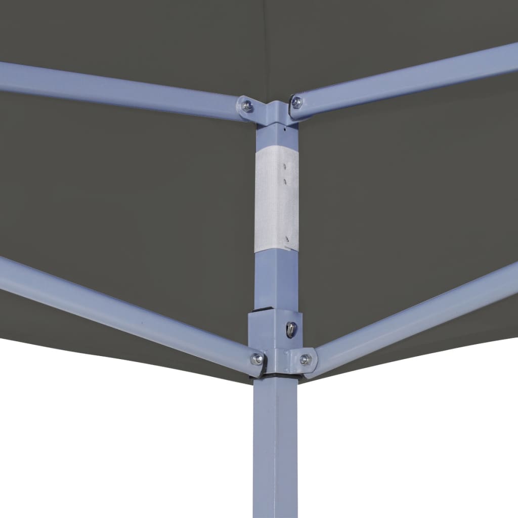 vidaXL Tente réception pliable professionnelle 2x2 m Acier Anthracite