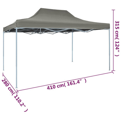 vidaXL Tente de réception pliable 3x4 m Acier Anthracite