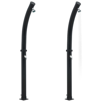 vidaXL Douche solaire Noir 214 cm 20 L