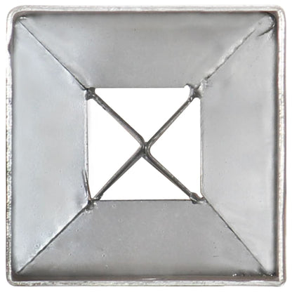 vidaXL Piquets au sol 12 pcs Argenté 7x7x90 cm Acier galvanisé