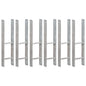 vidaXL Piquets de clôture 6 pcs Argenté 14x6x60 cm Acier galvanisé