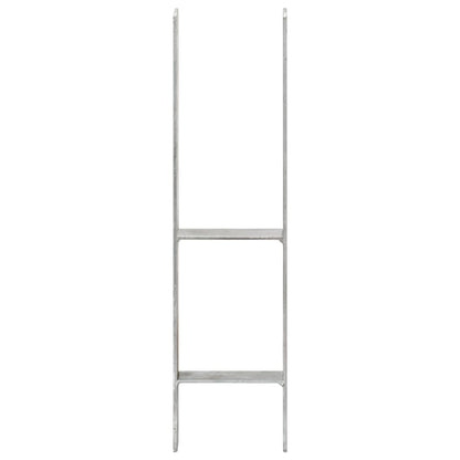 vidaXL Piquets de clôture 6 pcs Argenté 14x6x60 cm Acier galvanisé