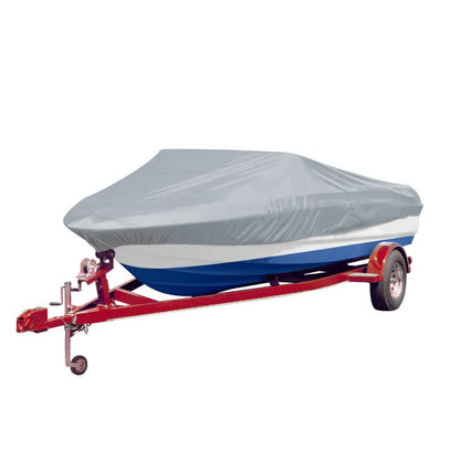 vidaXL Housses de bateau 2 pcs Gris Longueur 488-564 cm Largeur 239 cm