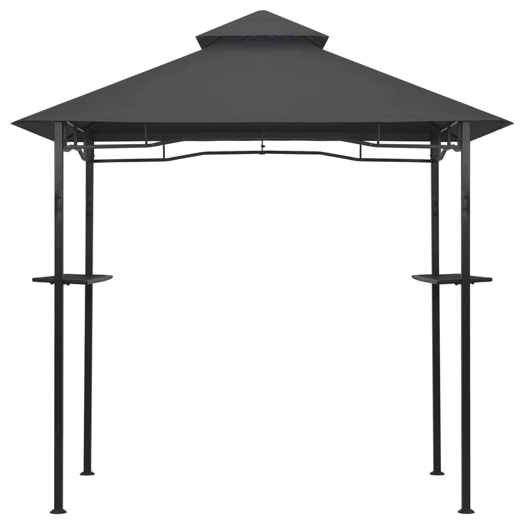 vidaXL Belvédère de barbecue 240x150x255 cm Anthracite Acier
