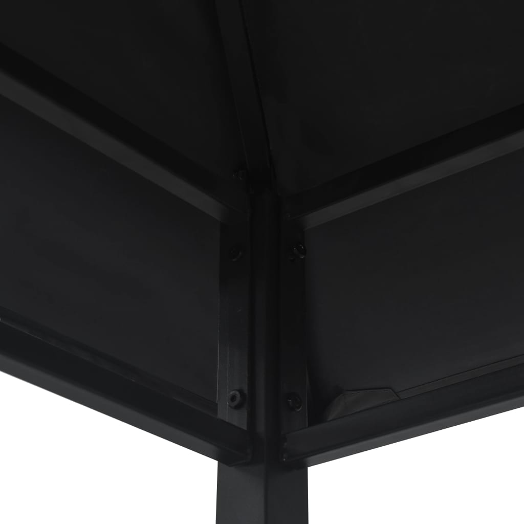 vidaXL Belvédère de barbecue 240x150x255 cm Anthracite Acier