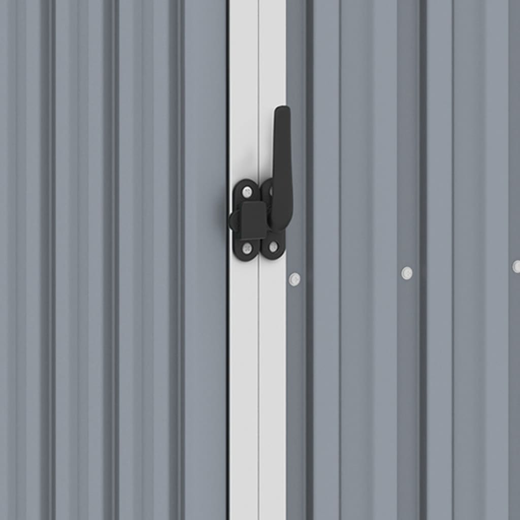 vidaXL Abri de jardin Gris 87x98x159 cm Acier galvanisé
