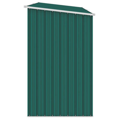 vidaXL Abri à bois de jardin Vert 245x98x159 cm Acier galvanisé