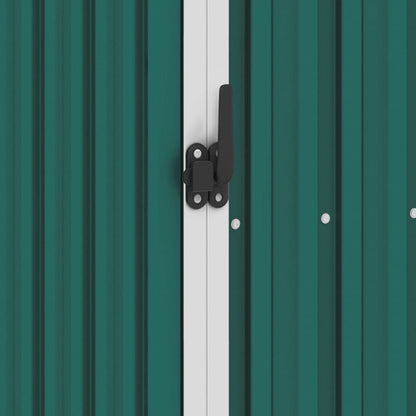 vidaXL Abri à bois de jardin Vert 245x98x159 cm Acier galvanisé