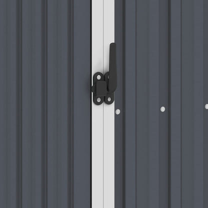 vidaXL Abri à bois de jardin Anthracite 245x98x159 cm Acier galvanisé