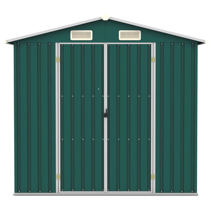 vidaXL Abri de jardin Vert 205x129x183 cm Acier galvanisé