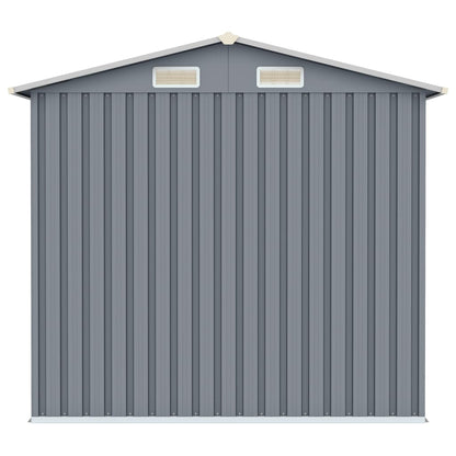 vidaXL Abri de jardin Gris 205x129x183 cm Acier galvanisé