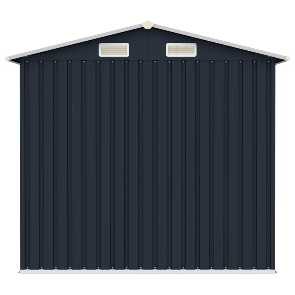 vidaXL Abri de jardin Anthracite 205x129x183 cm Acier galvanisé