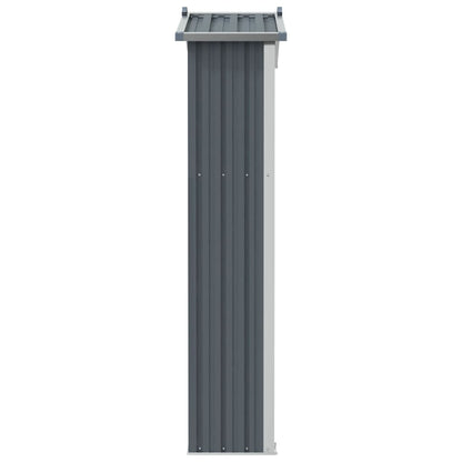 vidaXL Abri de jardin Gris 116x45x175 cm Acier galvanisé