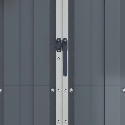 vidaXL Abri de jardin Gris 116x45x175 cm Acier galvanisé