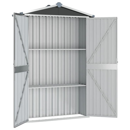 vidaXL Abri de jardin Anthracite 116x45x175 cm Acier galvanisé
