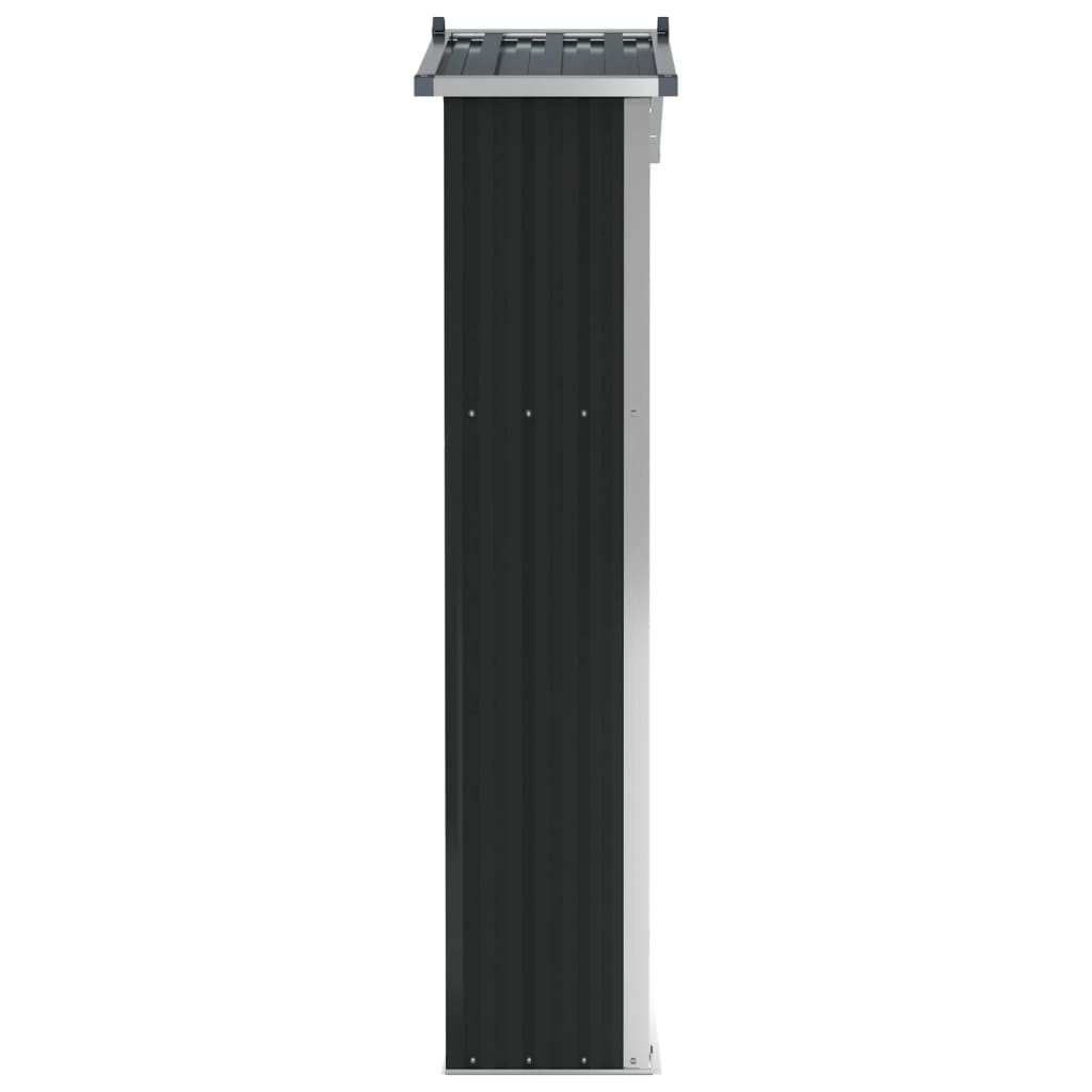 vidaXL Abri de jardin Anthracite 116x45x175 cm Acier galvanisé