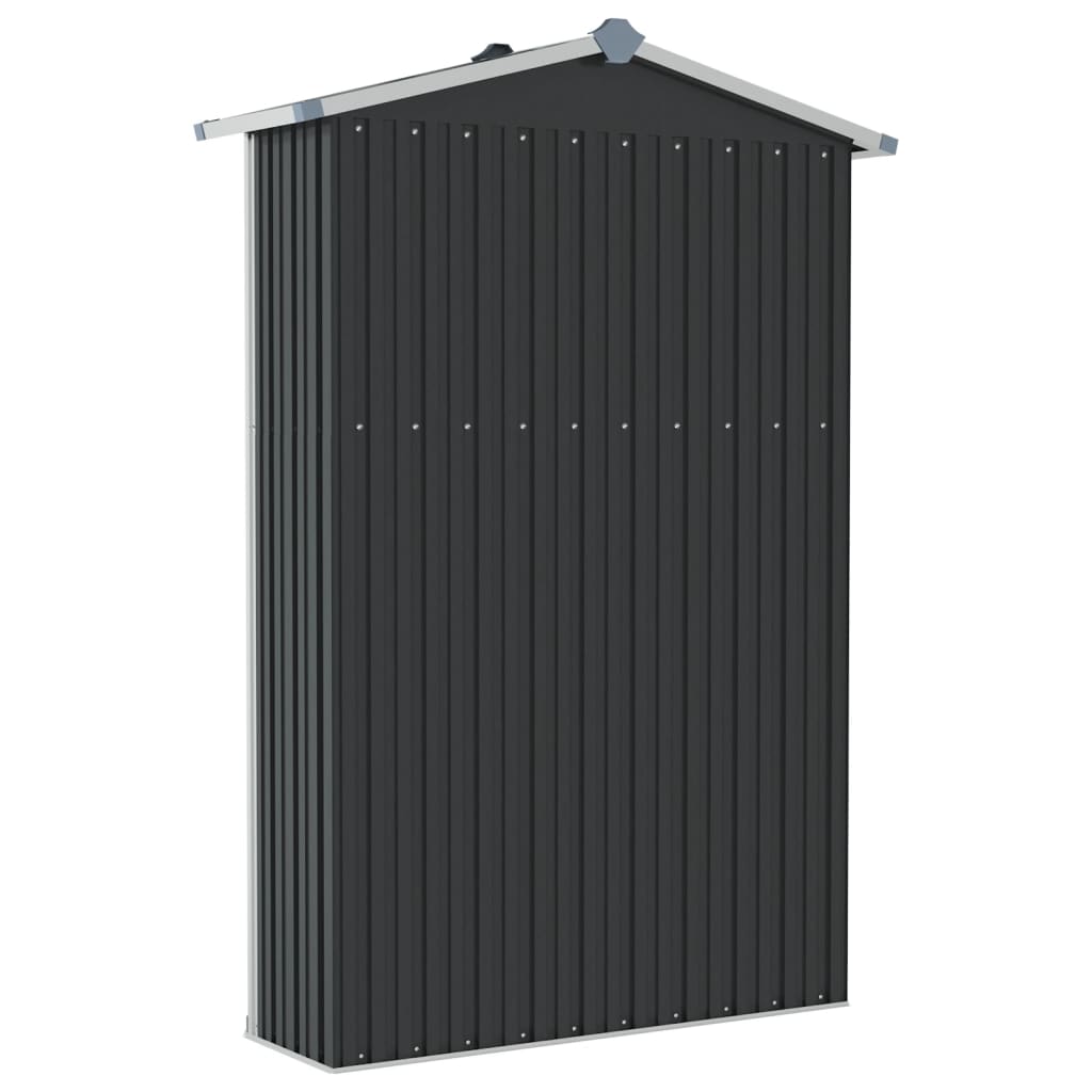 vidaXL Abri de jardin Anthracite 116x45x175 cm Acier galvanisé