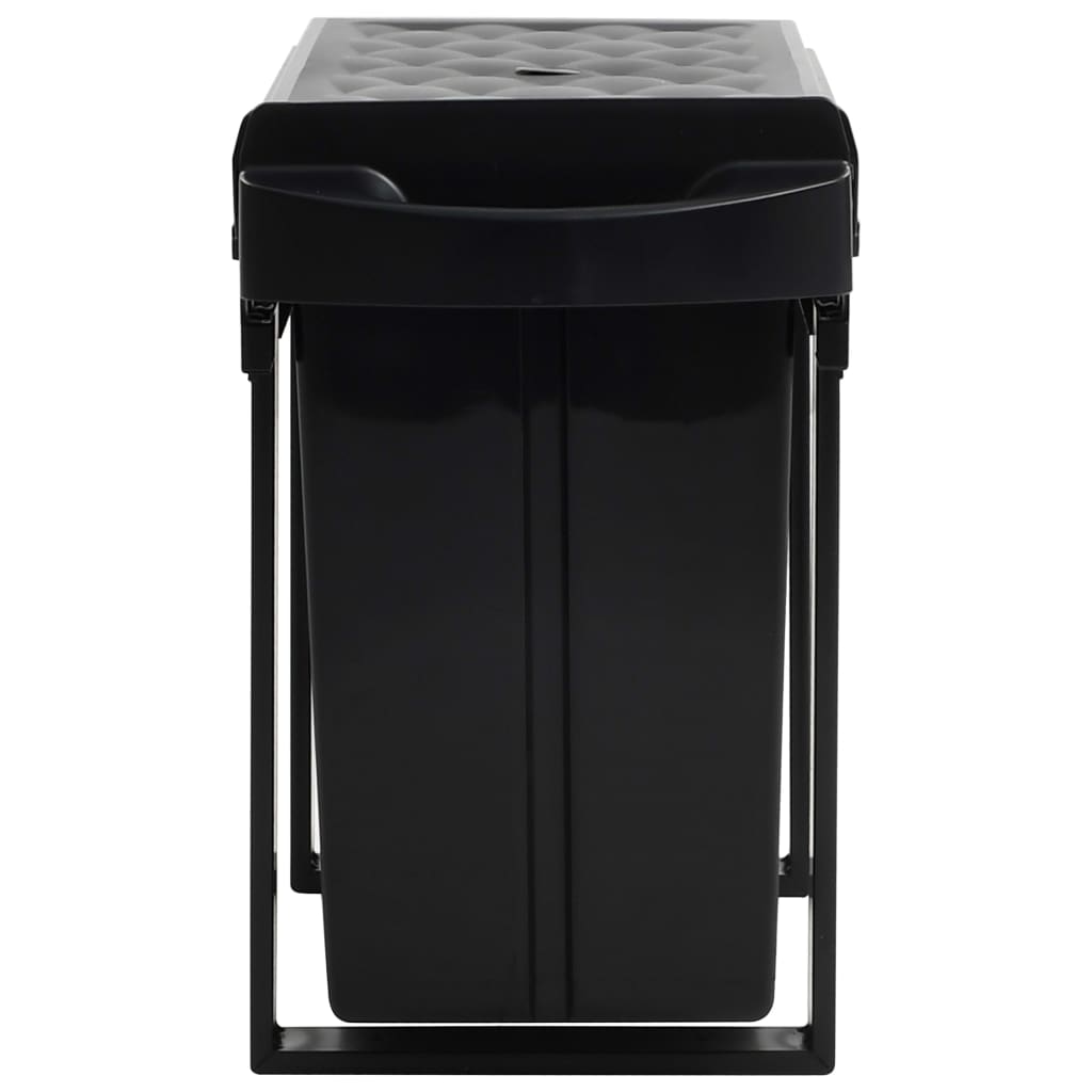 vidaXL Poubelle amovible de cuisine fermeture en douceur 36 L