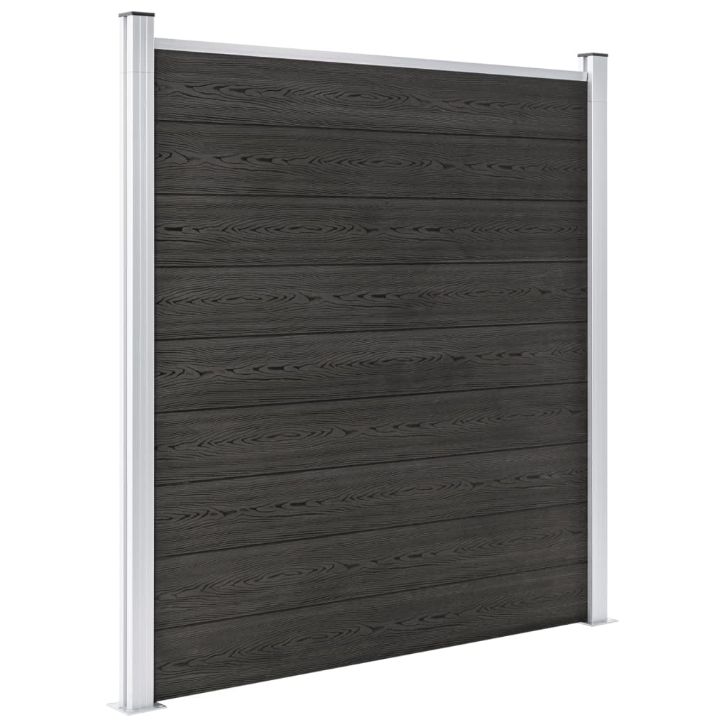 vidaXL Clôture de jardin WPC 180x186 cm Gris
