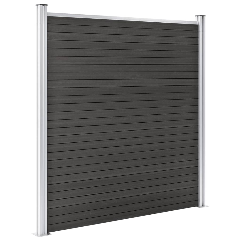 vidaXL Clôture de jardin WPC 180x186 cm Gris