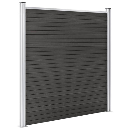 vidaXL Clôture de jardin WPC 180x186 cm Gris