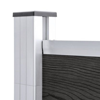 vidaXL Clôture de jardin WPC 180x186 cm Gris