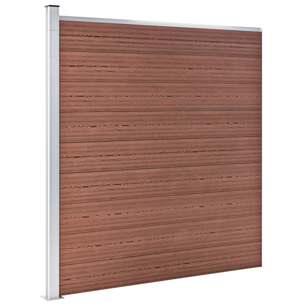 vidaXL Clôture de jardin WPC 175x186 cm Marron