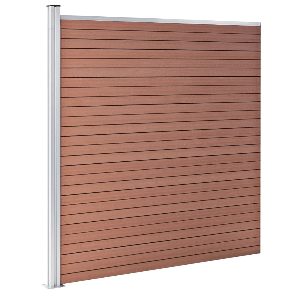 vidaXL Clôture de jardin WPC 175x186 cm Marron