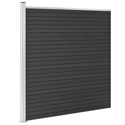 vidaXL Clôture de jardin WPC 175x186 cm Gris